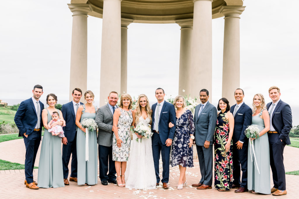 Pelican Hill wedding family photos