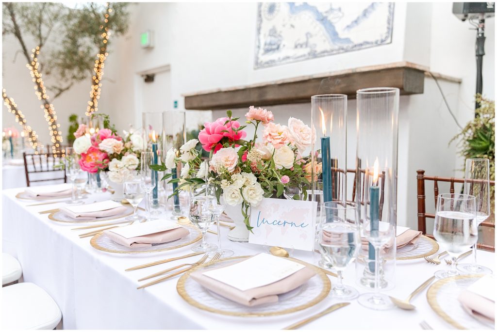 wedding Reception table