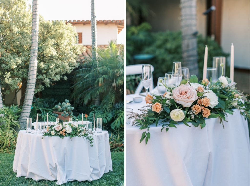 Casa Romantica Wedding sweetheart table