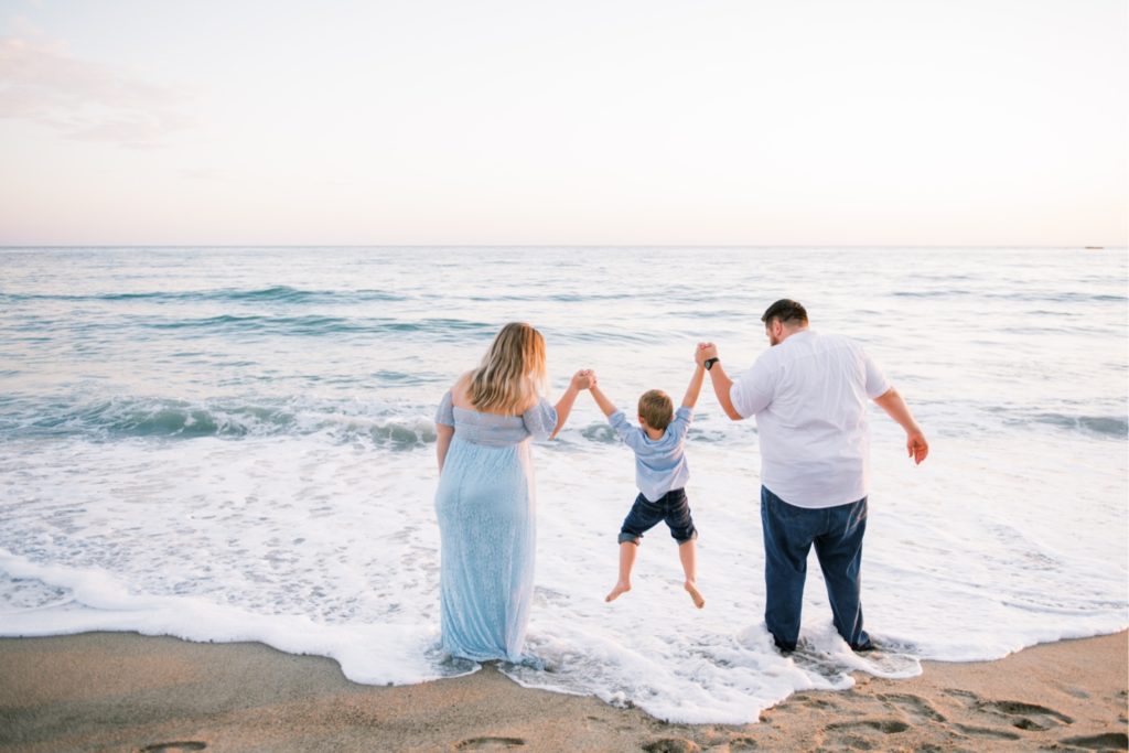 Beach family session
