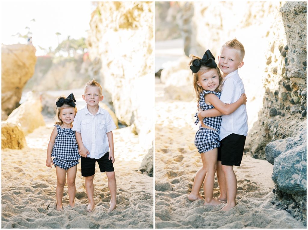Laguna Beach is perfect for family photos, especially when it feels like summer year round.