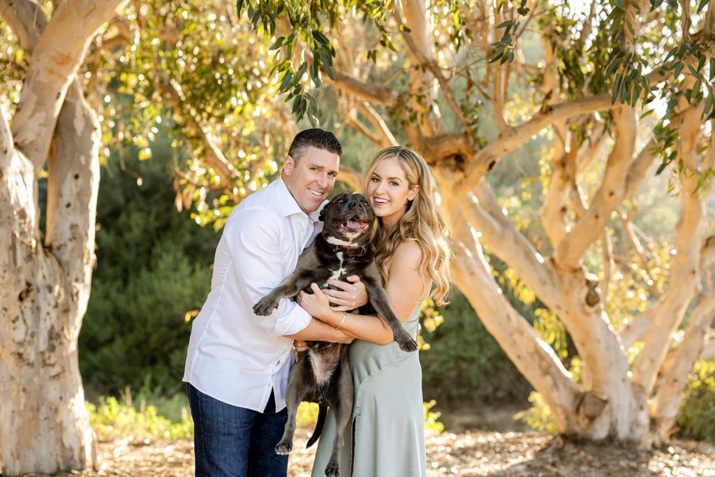 San Clemente State Beach Engagement  with dog