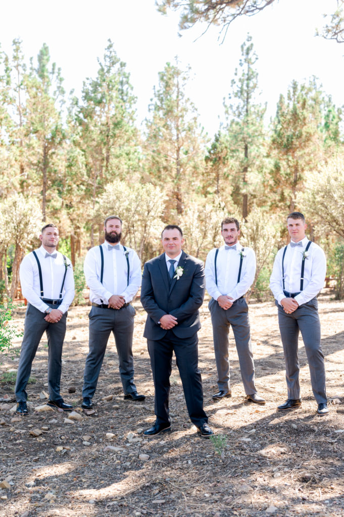 Big Bear wedding groom and groomsmen 