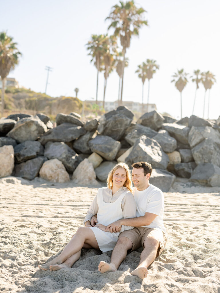 Morning engagement session in san clemente