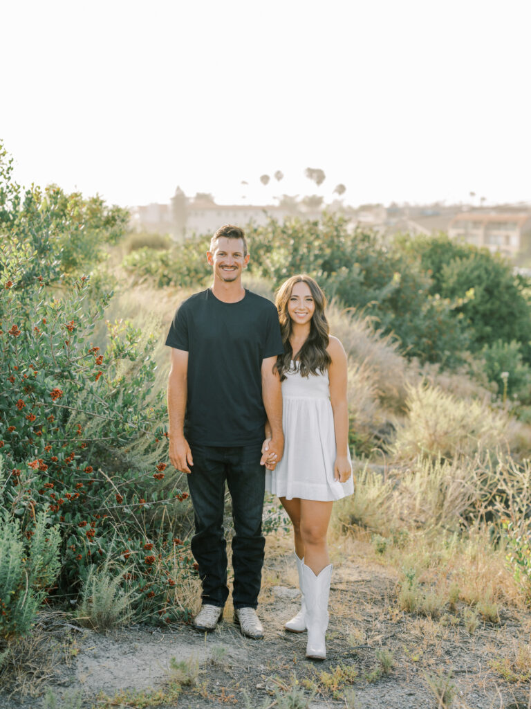 Patrick and Jessie's engagement session on the cliffs of San Clemente was nothing short of magical.